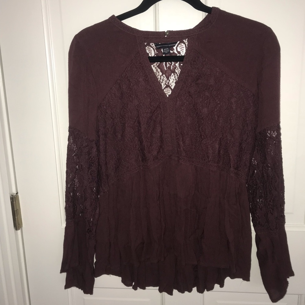 Red lace shirt!!!